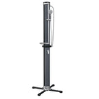 Bestway SolarFlow Outdoor Shower 2gal/8L: Oversized Shower Head and Stand, Easy Installation, & Adjustable Water Flow. Experience the ultimate convenience.