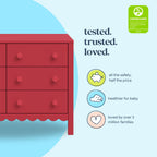 daVinci Sammy Scallop 6-Drawer Dresser in Light Sage