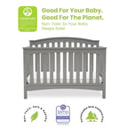 Delta Children Waverly 6-in-1 Convertible Baby Crib. Grey