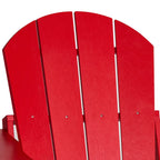Westintrends Outdoor Folding HDPE Adirondack Chair, Patio Seat, Weather Resistant, Dark Brown