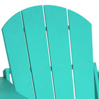 Westintrends Outdoor Folding HDPE Adirondack Chair, Patio Seat, Weather Resistant, Dark Brown