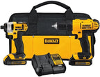 20V  Cordless Drill and Impact Driver Combo Kit with 2 Batteries and Charger