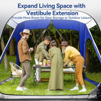 NAIZEA SUV Tent Automatic Camping Tent 10'x10' Waterproof Camping Tent 8 Person