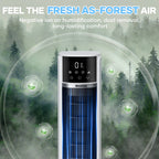 MaxKare 3-in-1 Tower Fan, Air Cooler with FCC & ETL, Humidifier for Office & Bedroom, 40'' High, White