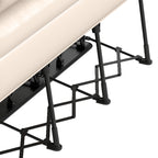 Uforic Inflatable Queen Air Mattress with Built-in Pump, Frame, Velvet Surface & Portable Storage Case, Khaki