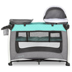 Dream On Me Princeton Deluxe Nap N Pack 3-in-1 Convertible Playard. Changer and Bassinet in Mint