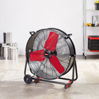 Hyper Tough 24" 2-Speed Metal High Velocity Tiltable Drum Fan