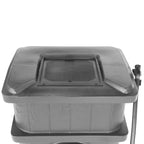 FCMP Outdoor WG4000-GRY Home Outdoor Wood Grain Rain Water Catcher Barrel