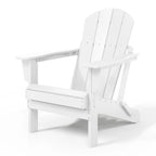 Westintrends Outdoor Folding HDPE Adirondack Chair, Patio Seat, Weather Resistant, Dark Brown