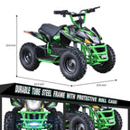 Aoemoe 500W Ride-On Racer �C 15mph Speed, 36V Battery, 45�C60 Min Play, Blue