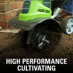 Greenworks 8 Amp 10-inch Corded Electric Cultivator/Tiller, 27072