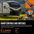 SuperHandy Super Duty Electric Trailer Dolly - 3,600 lbs Towing Capacity & 600 lbs Tongue Weight, Self-Propelled Trailer Mover