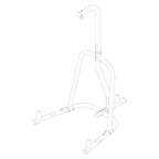 Everlast Single Station Heavy-Duty Punching Bag Stand, Powder-Coated Steel, 100 lb Capacity, Black