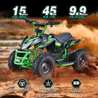 Aoemoe 500W Ride-On Racer �C 15mph Speed, 36V Battery, 45�C60 Min Play, Blue