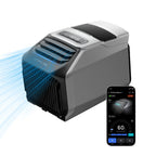 EF EcoFlow WAVE 3 Portable Air Conditioner with Add-on Battery, 1800W/6100 BTU Cooling and 2000W/6800 BTU Heating, 1000W Fast Charging in 75 mins, 8H Wireless Running, APP Control, for camping, RVs