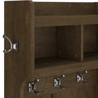 Woodland 24W Hall Tree & Shoe Bench w/ Drawer in White Ash - Engineered Wood