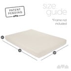 Milliard Memory Foam Futon Mattress - Full Size (Frame Not Included) (Black), 71"52"x6"