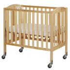Dream On Me Birch 3-in-1 Folding Portable Mini Crib. Natural