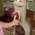Step2 Happy Home Cottage &amp; Grill Brown Playhouse Plastic Kids Outdoor Toys