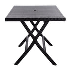 SAFAVIEH Outdoor Collection Akita Folding Table Black