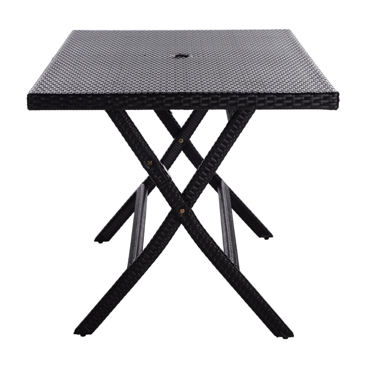 SAFAVIEH Outdoor Collection Akita Folding Table Black