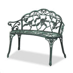 Ktaxon Outdoor Patio Park Garden Bench Courtyard Leisure Rose Cast Aluminum, Outdoor Loveset, Bronze