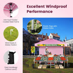 Gvn 10 x 10 ft Pink Pop up Outdoor Canopies, Waterproof