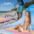 LAZY BUDDY 10ft Inflatable Stand Up Paddle Board with Premium SUP Accessories, Non-Slip EVA Deck, for Adults & Youth of All Skill Levels