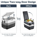 Aimee Lii 58 Quart Portable Electric Camping Car Cooler, Travel Cooler, Outdoor Picnic Camping Equipment for Camping Hiking Traveling