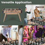 Costway 54" Foosball Table with 2 Balls & 26 Players 2 Bead Style Scorers for Game Rooms