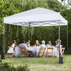 Renwick 8x8 Ft Instant Pop Up Canopy with One Push To Lock Setup Mechanism, Blue