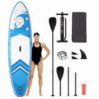 Naipo Inflatable Paddle Board 10FT Stand up Paddle Board 10' SUP 6 in.Thick Board Carry Bag & Fast Pumping Green