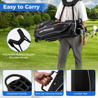 Costway Men's Complete Golf Clubs Package Set 10 Pieces Includes Alloy Driver
