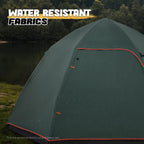 MADOG Set of 3 Camping Tent + Chairs, 4 Person Dome Tent and 2 Foldable Camping Chairs Combo with Cooler Bag and Cup Holder for Backpacking Hiking Traveling, Blue