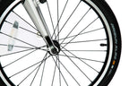 ZiZZO Liberte 8-Speed 20" Wheel, Aluminum Folding Road Bicycle for All Genders, Silver and Black