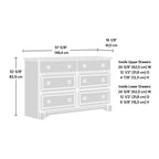 Sauder Palladia 6-Drawer Bedroom Dresser, Vintage Oak Finish