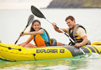 Intex Explorer K2 Inflatable Kayak with Oars and Hand Pump