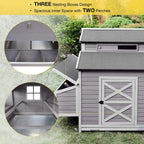 Aivituvin Extra Large Chicken Coop Wooden Hen House for 8-10 Chickens