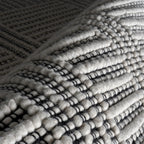 Rugs USA Devon Wool Blend Area Rug, 5' x 8', Devon Ivory