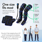 REATHLETE AIR-C Full Leg Massager for Circulation and Pain Relief Compression Thigh, Calf, Foot Massager