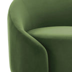 360�� Swivel Accent Chair for Living Room, Boucle Barrel Armchair Single Sofa Chair Reading Chair, Sage Green
