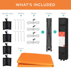 Best Choice Products 12x12ft Easy Setup Pop Up Canopy w/ 1-Button Setup, Wheeled Case, 4 Weight Bags - Navy Blue