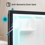 Hisense 1.6 Cu ft Single Door Mini Fridge, Black, Energy Star, 1 Year Warranty, WMS017M6XBE New