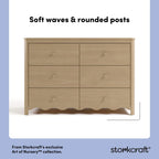 Storkcraft Casablanca 6 Drawer Nursery Dresser, Sage