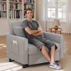 3 in 1 Convertible Sofa Bed Chair for Living Room , Aiho Sleeper Sofa Bed for Living Room, Dark Gray