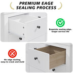 EnHomee White Dresser for Bedroom with 10 Drawers Modern Wood Dressers Chests of Drawers Wide Dresser for Adults