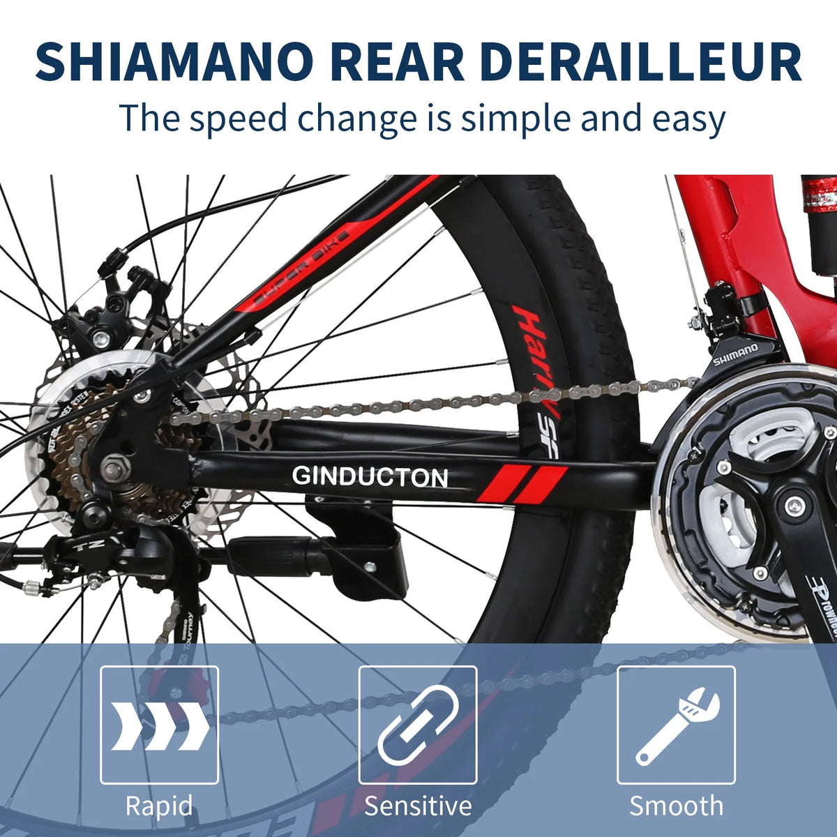 26”Full Suspension Folding Mountain Bike 21 Speed 17" Foldable Frame Bicycle Men or Women MTB for Afult Blue