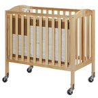 Dream On Me Birch 3-in-1 Folding Portable Mini Crib. Natural