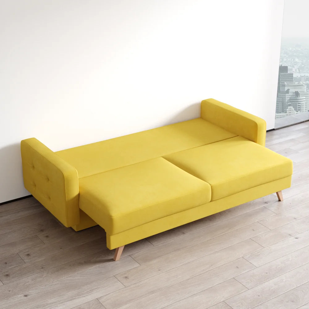 Meble Furniture Vegas Queen Sofa Bed with Storage, Multiple Colors