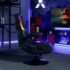 X Rocker Nemesis RGB Pedestal Gaming Chair, Black Mesh, 31.89" 26.97" 40.94"